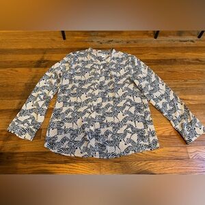 J Crew Zebra Blouse